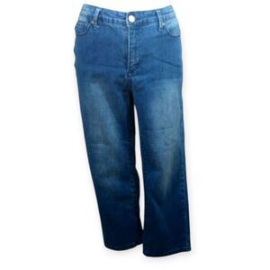 ANNE KLEIN SLIM CAPRI JEANS SZ.10 EUC